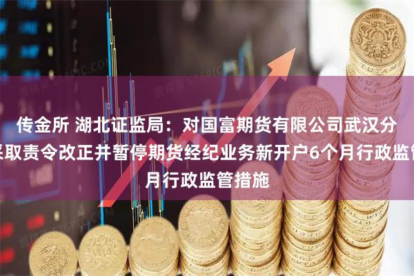 传金所 湖北证监局：对国富期货有限公司武汉分公司采取责令改正并暂停期货经纪业务新开户6个月行政监管措施